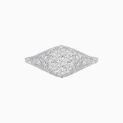 Antique Inspired Hexagonal Illusion Cluster Ring with Openwork - Shahin Jewelry